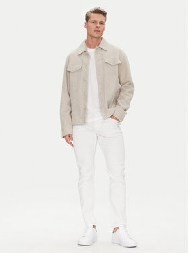 BOSS Jeansy H-Delaware 50540492 Biały Slim Fit