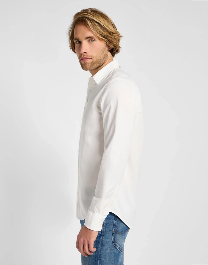 MESKA KOSZULA LEE PATCH SHIRT BRIGHT WHITE 112333654