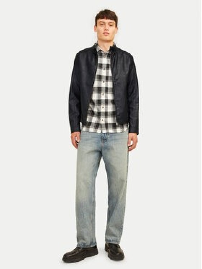 Jack & Jones Kurtka z imitacji skóry Dylan 12261195 Czarny Slim Fit