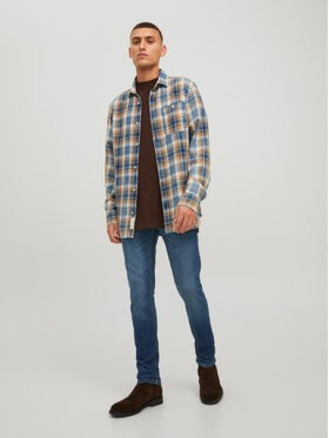 Jack & Jones Jeansy Glenn 12224987 Granatowy Slim Fit