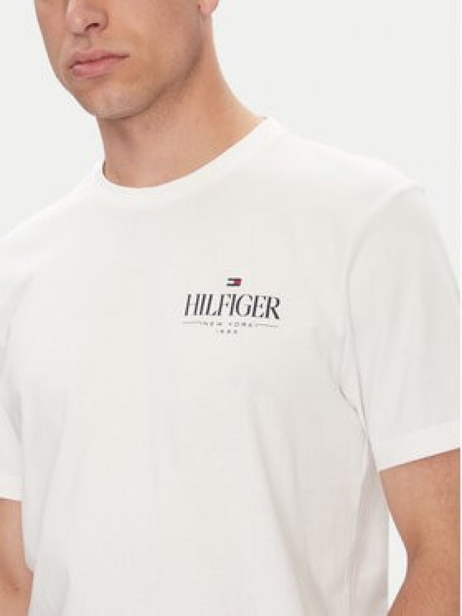 Tommy Hilfiger T-Shirt Stack MW0MW39355 Biały Regular Fit