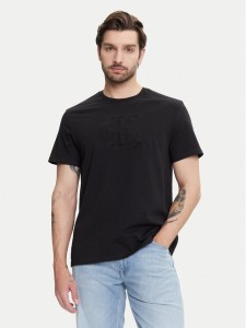 Calvin Klein Jeans T-Shirt Deboss Mono Graphic LV04RC824G Czarny Regular Fit