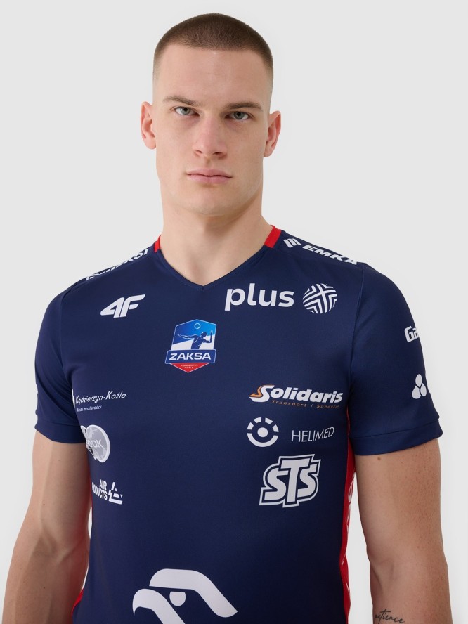 4F Koszulka meczowa replika wyjazdowa z sezonu 2024/25 męska 4F x Zaksa Kędzierzyn Koźle - multikolor XS