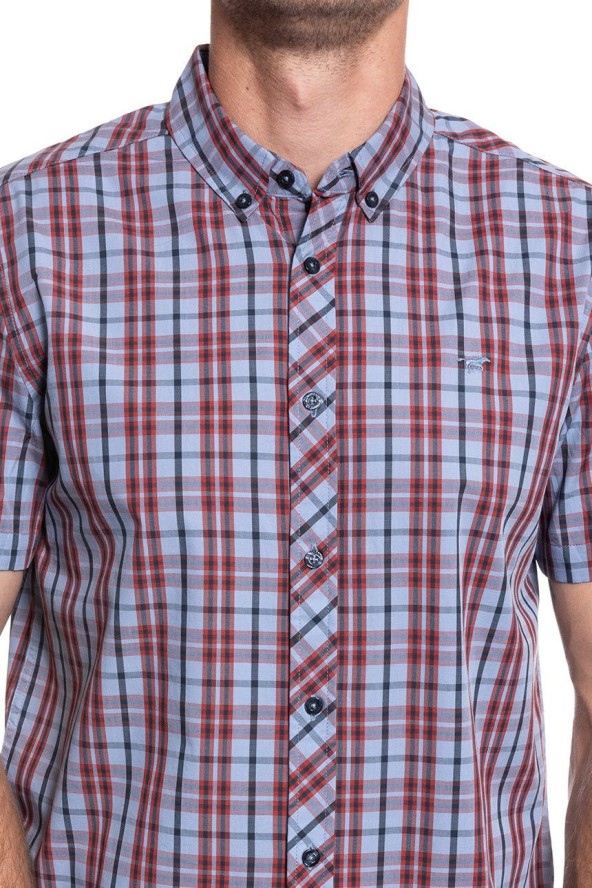 MĘSKA KOSZULA MATERIAŁOWA MUSTANG COLLIN POPLIN CHECK 1009827 11785