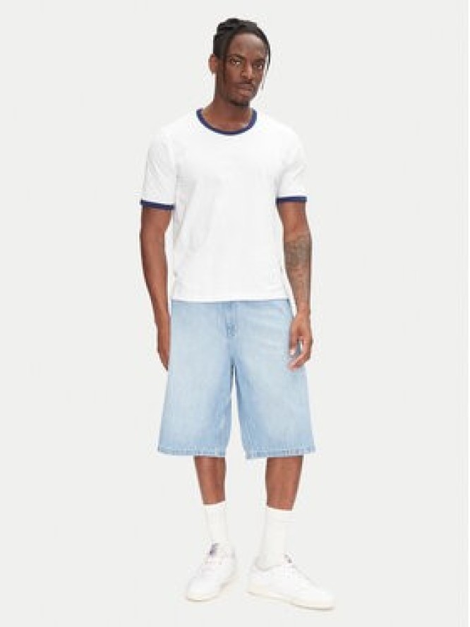 Jack & Jones T-Shirt Ringer 12277262 Biały Regular Fit