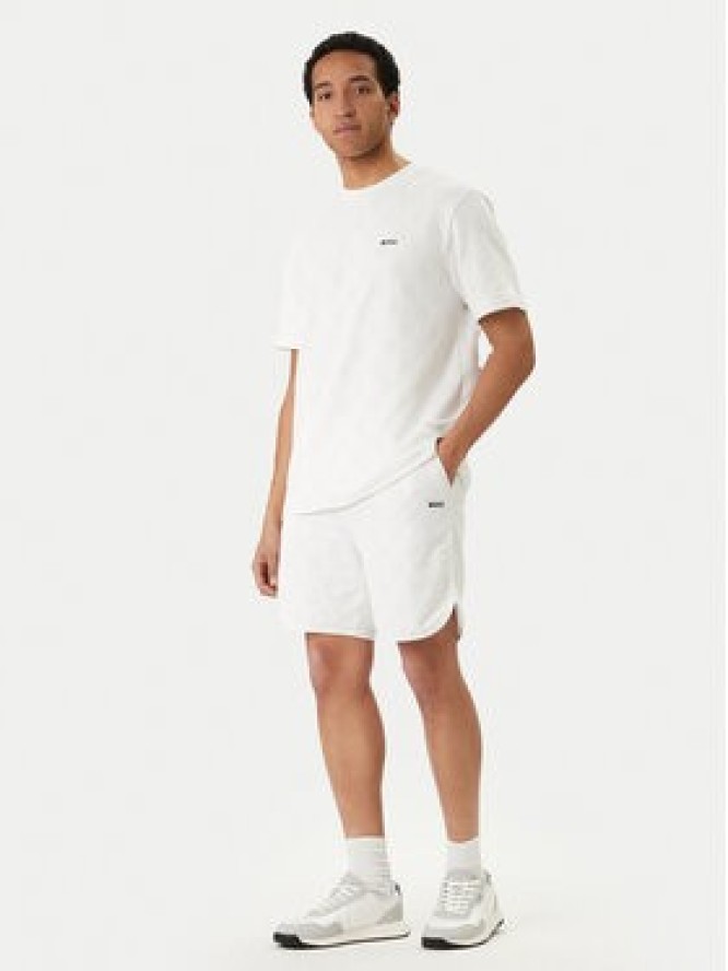BOSS Szorty sportowe Member 50558883 Biały Relaxed Fit