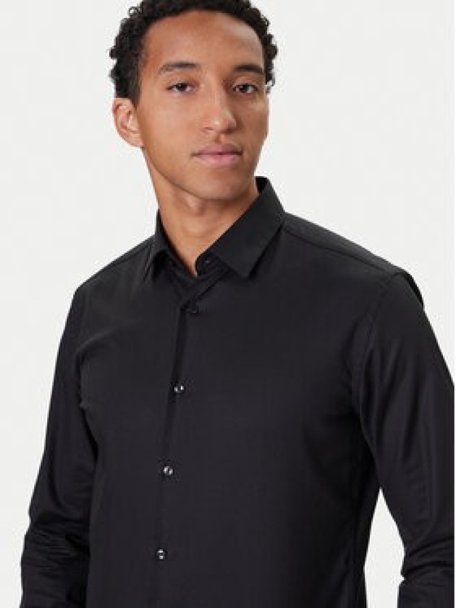BOSS Koszula H-Hank 50490934 Czarny Slim Fit