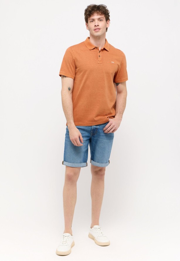 MĘSKIE SZORTY MUSTANG Washington Shorts Denim Blue 1015149 5000 404