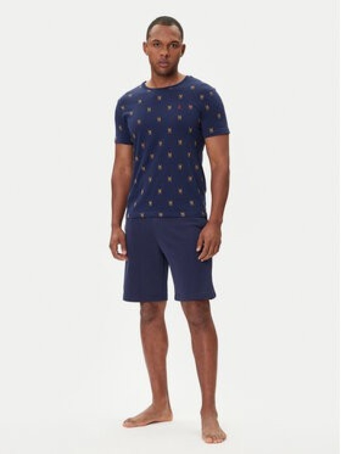 Polo Ralph Lauren T-Shirt 710P00081001 Granatowy Custom Slim Fit