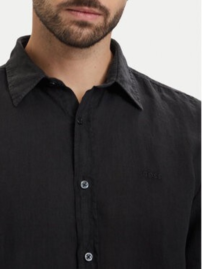 BOSS Koszula Relegant 50567579 Czarny Regular Fit