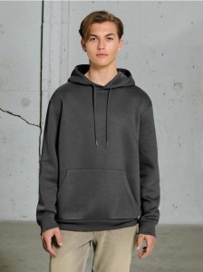 Bluza hoodie basic - szary