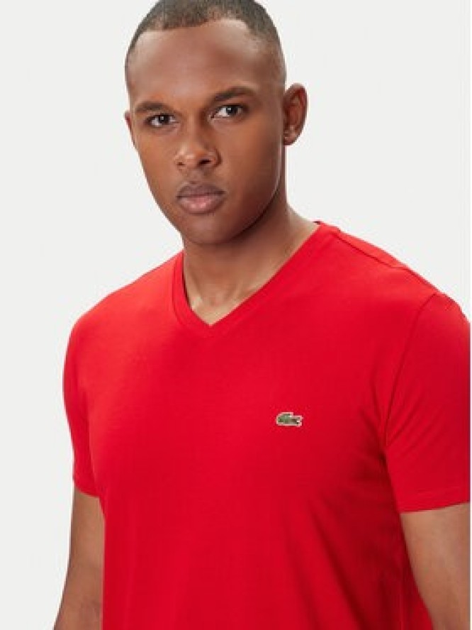 Lacoste T-Shirt TH6710 Czerwony Regular Fit
