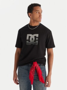 DC Shoes T-Shirt Star Reflective EDYZT04346 Czarny Regular Fit
