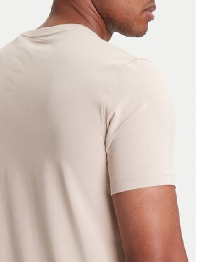 Guess T-Shirt M4GI70 KC9X0 Beżowy Slim Fit