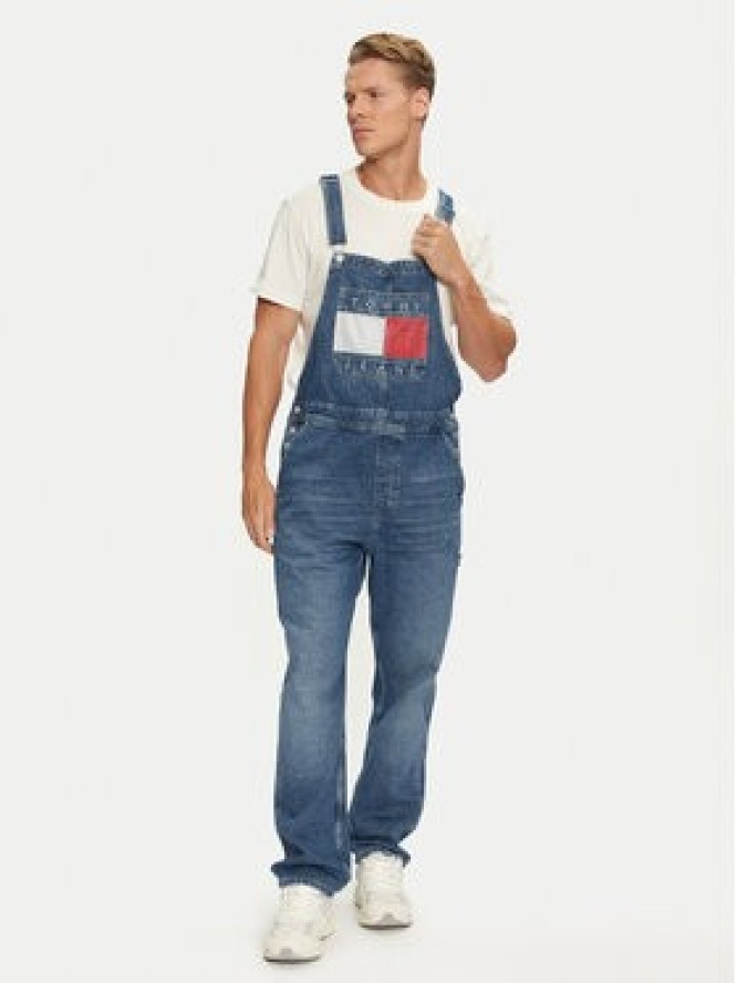 Tommy Jeans Ogrodniczki Ryan DM0DM20440 Niebieski Straight Fit