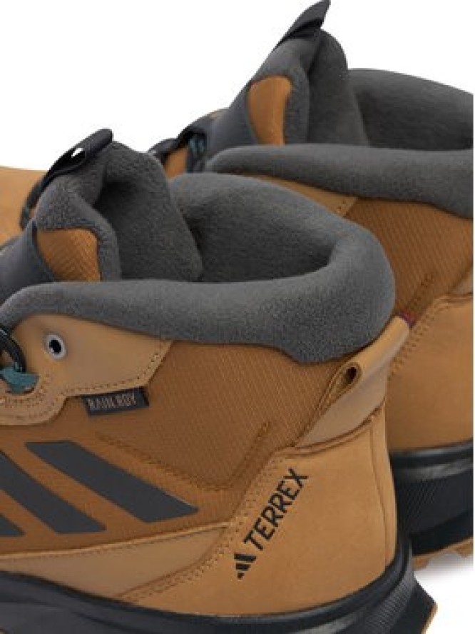 adidas Trekkingi Terrex Winter Leather Mid Cut Rain.Rdy Cold JR5297 Brązowy