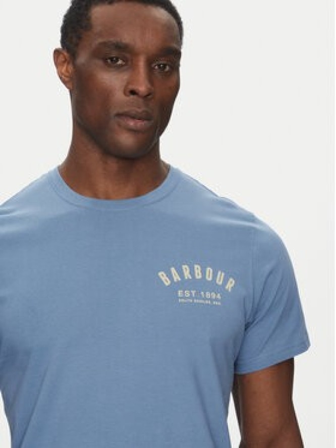 Barbour T-Shirt Preppy MTS0502BU27 Niebieski Tailored Fit