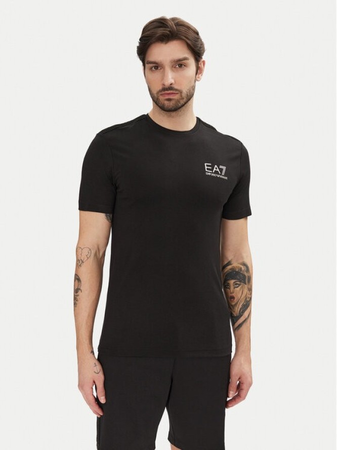 EA7 Emporio Armani T-Shirt 7M000299 AF13739 UC001 Czarny Slim Fit