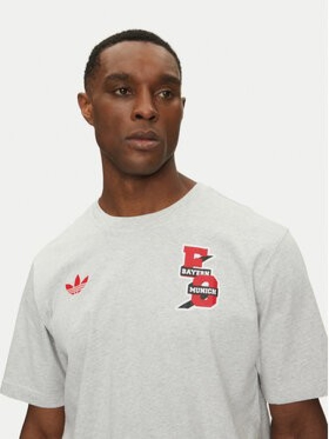 adidas T-Shirt FC Bayern VRCT JL6112 Szary Regular Fit