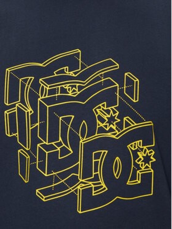 DC Shoes T-Shirt Rebuild Hss ADYZT05337 Granatowy Regular Fit