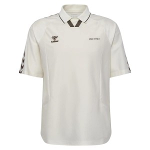 hummel Polo retro krótki rękaw z poliestru – CANNOLI CREAM