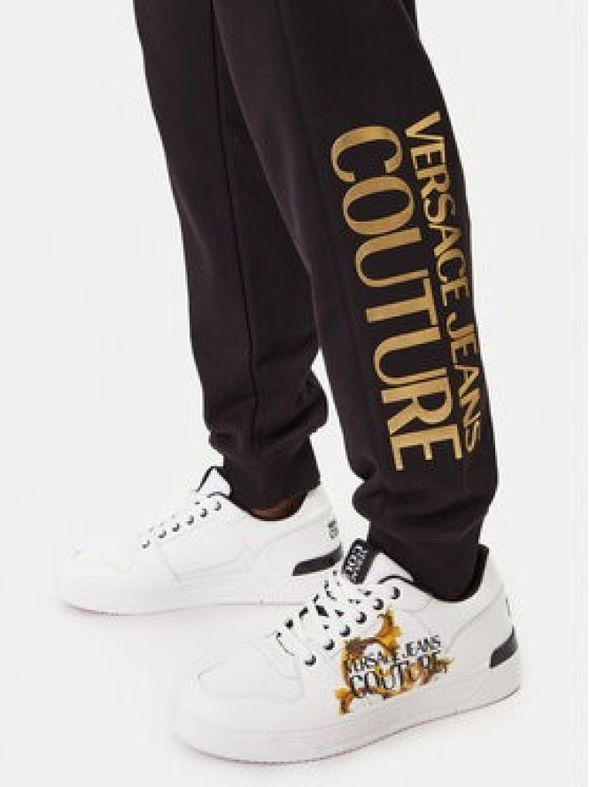 Versace Jeans Couture Spodnie dresowe 80GAAT00 CF01T Czarny Regular Fit