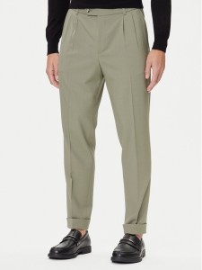 BOSS Spodnie materiałowe C-Perin-DPL 50545822 Zielony Tapered Fit