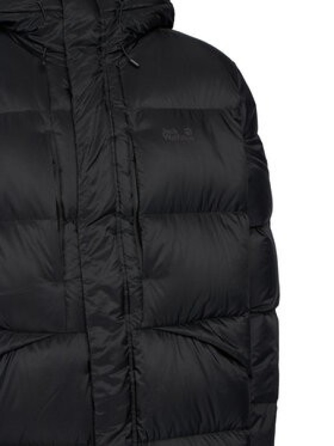 Jack Wolfskin Kurtka puchowa Icy Hill A65049 Czarny Relaxed Fit