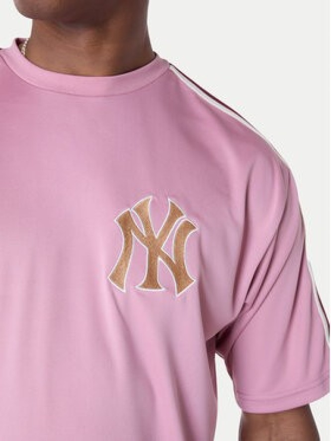 New Era T-Shirt New York Yankees MLB Floral 60596338 Różowy Regular Fit