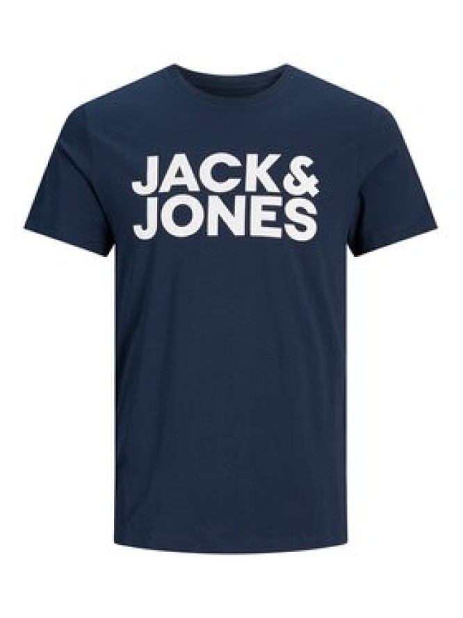 Jack & Jones T-Shirt Corp 12151955 Granatowy Slim Fit