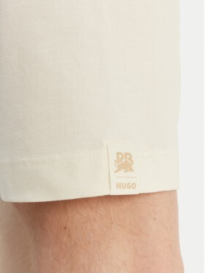 HUGO Polo Dunios_RB 50559650 Beżowy Regular Fit