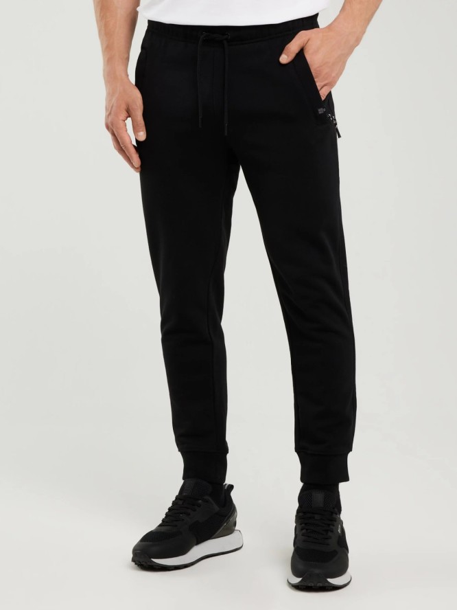 Spodnie męskie dresowe czarne Pylyp 906