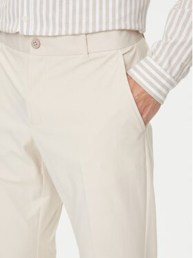 Guess Spodnie materiałowe M4YB01 WG9Z2 Écru Regular Fit