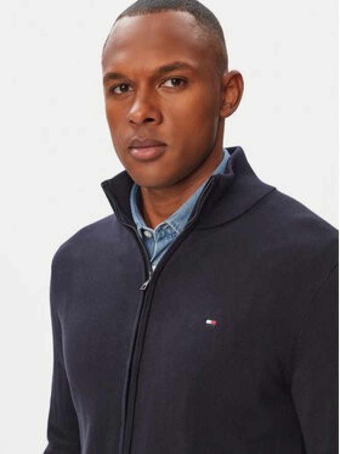 Tommy Hilfiger Kardigan MW0MW36517 Granatowy Regular Fit