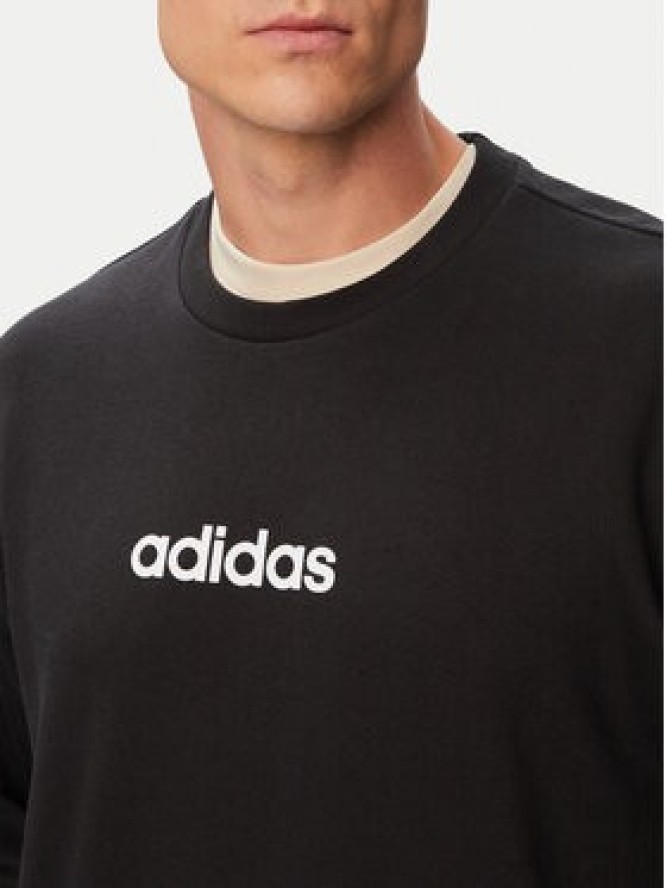 adidas Bluza Essentials Linear Fleece JM1759 Czarny Regular Fit