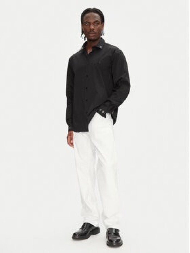 Just Cavalli Koszula 78OAL2A0 Czarny Relaxed Fit