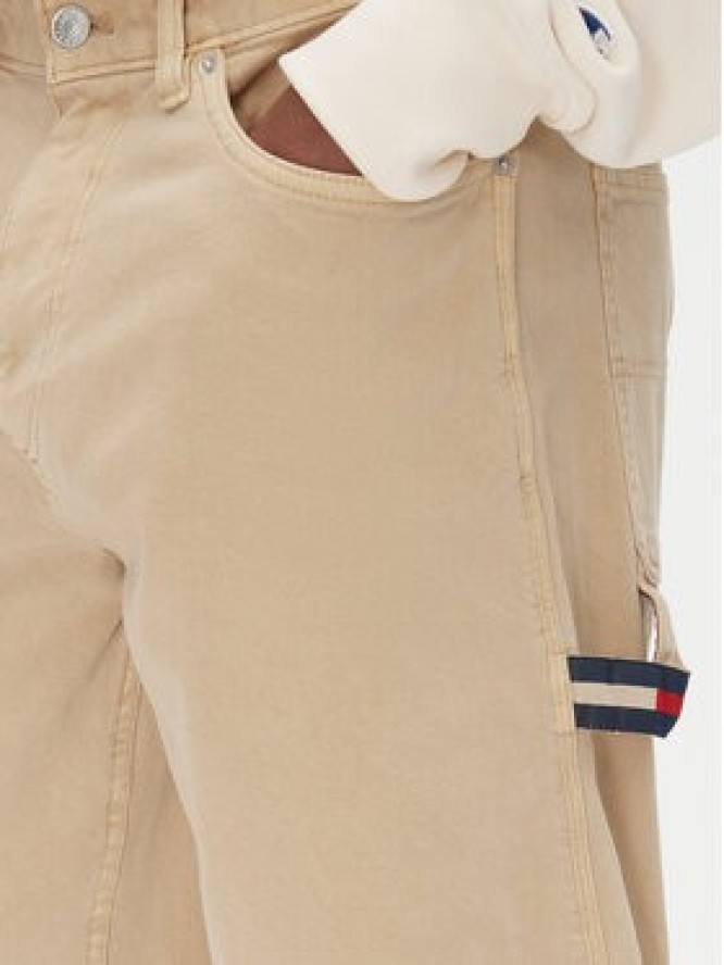 Tommy Jeans Szorty materiałowe Jaimie DM0DM21951 Beżowy Slim Fit