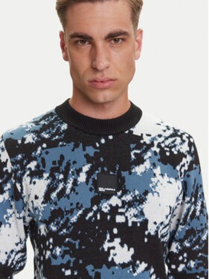 Karl Lagerfeld Jeans Sweter A3M18004 Kolorowy Regular Fit