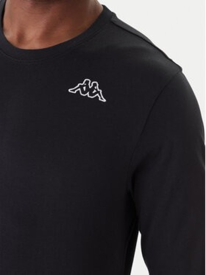 Kappa Komplet longsleeve Logo Saro 37216LW Czarny Regular Fit