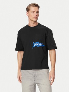 HUGO T-Shirt Nohacrop 50556406 Czarny Loose Fit