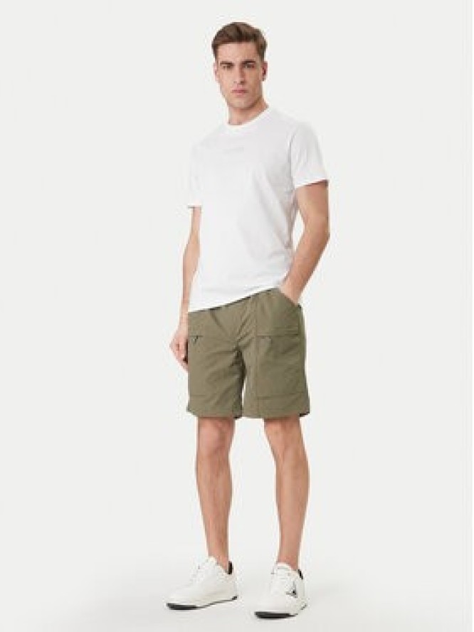 Guess Jeans Szorty materiałowe M6GDC8 WN362 Zielony Regular Fit