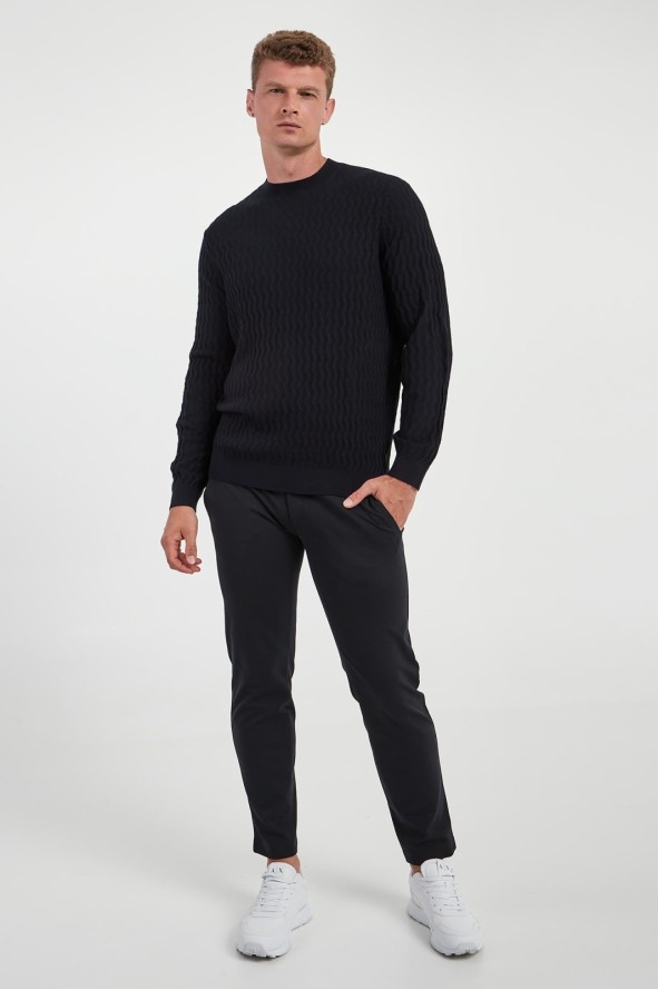 Sweter męski z wełny dziewiczej ARMANI EXCHANGE