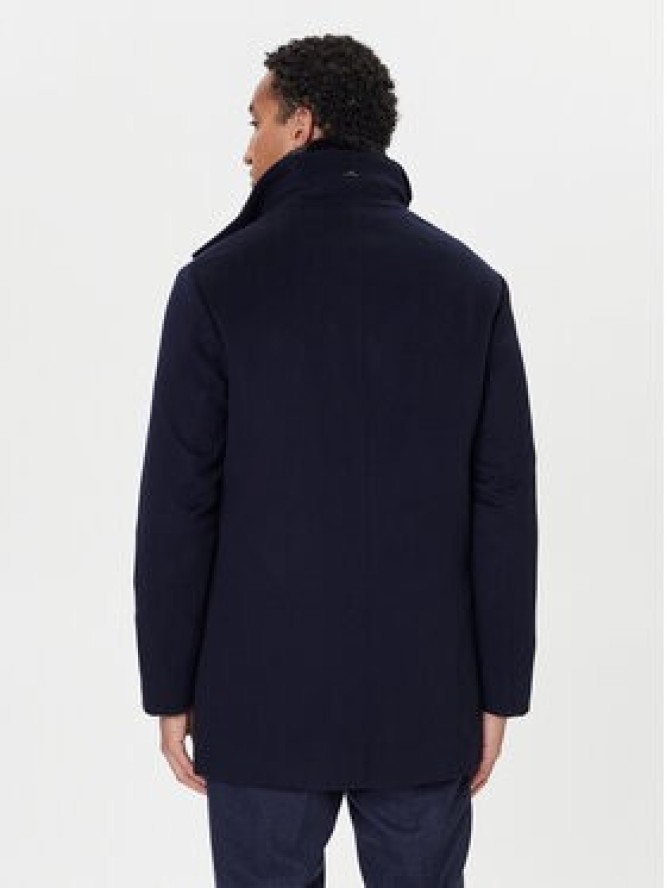 Paul&Shark Płaszcz wełniany 15312418 Granatowy Regular Fit