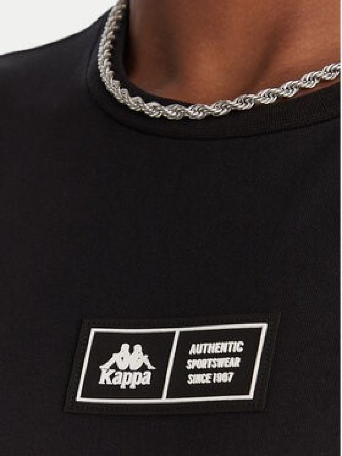 Kappa T-Shirt Authentic Nuria 341V2UW Czarny Regular Fit