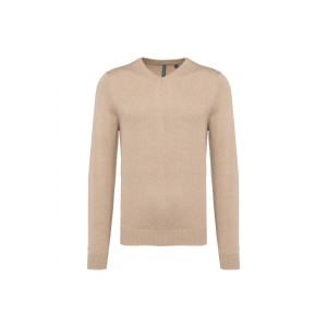 Sweter z dekoltem w kształcie litery V Kariban