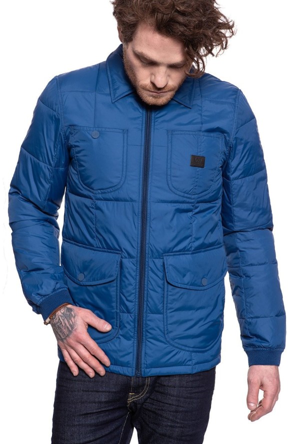 KURTKA LEE LIGHTWEIGHT PADDED OIL BLUE L86CUJMO 112122639