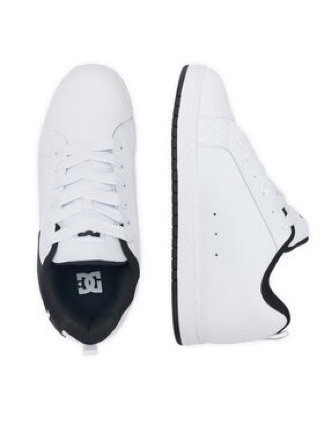 DC Shoes Sneakersy COURT GRAFFIK 300529-WLK Biały