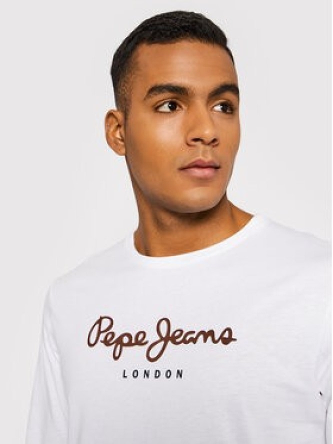 Pepe Jeans Longsleeve Eggo PM508209 Biały Regular Fit
