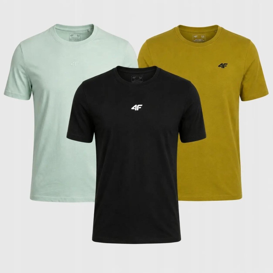 KOMPLET KOSZULEK MĘSKICH 4F ZESTAW T-SHIRT 3PAK