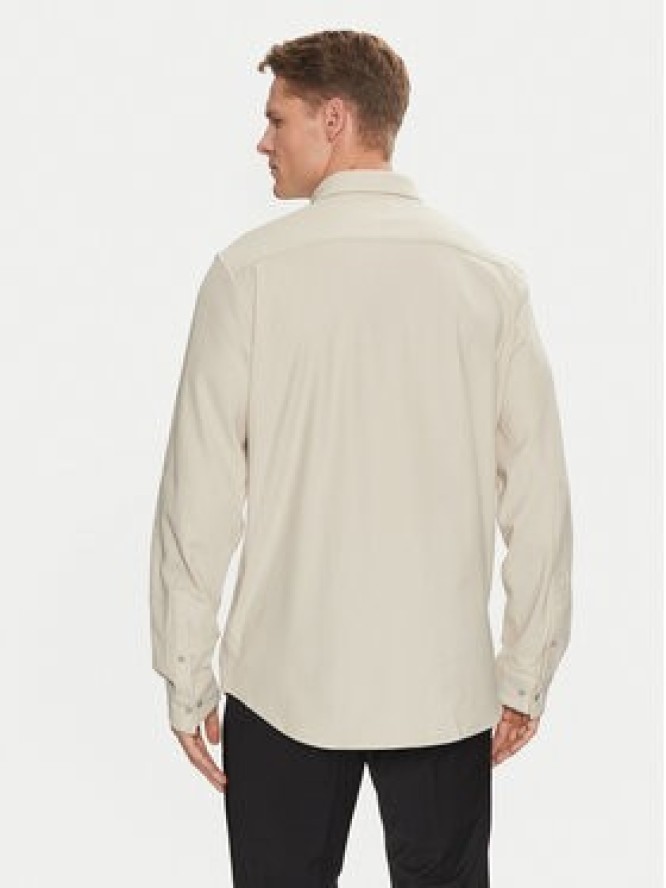 Calvin Klein Koszula Pique Jersey Shirt K10K113311 Beżowy Regular Fit
